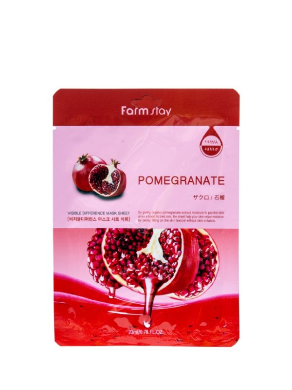 FARM STAY POMEGRANATE VISIBLE FARMSTAY DIFFERENCE MASK SHEET